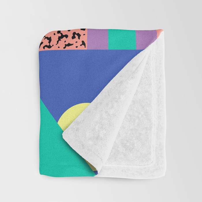 Memphis pattern 108 - 80s / 90s Retro Throw Blanket Gallery Image 3