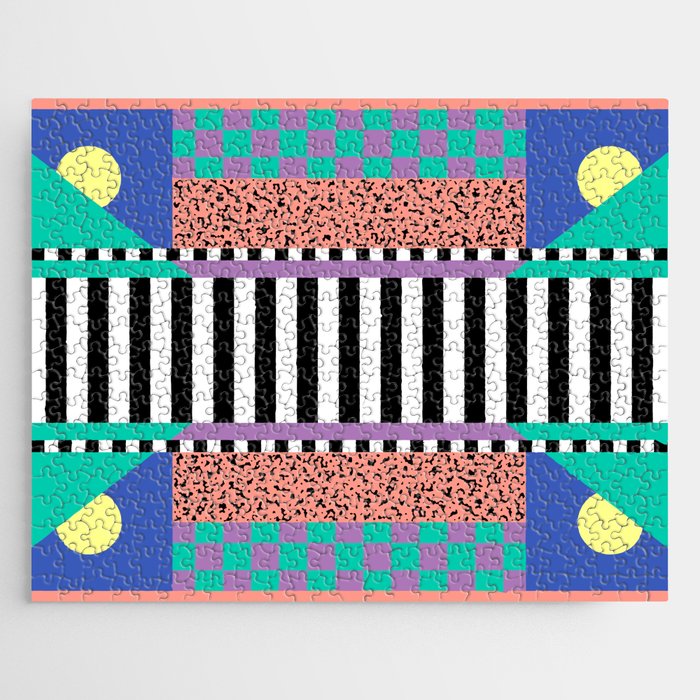 Memphis pattern 108 - 80s / 90s Retro Jigsaw Puzzle Gallery Image 1