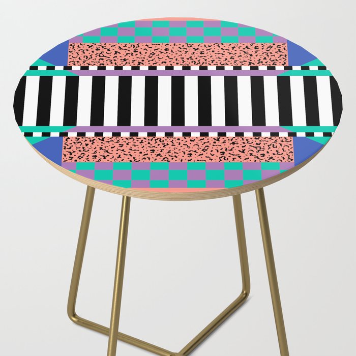 Memphis pattern 108 - 80s / 90s Retro Side Table Gallery Image 2