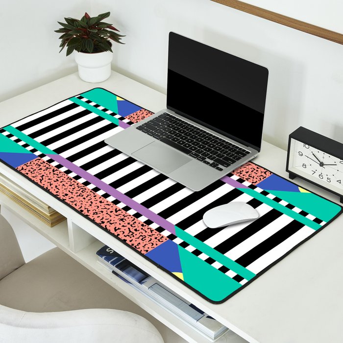 Memphis pattern 108 - 80s / 90s Retro Desk Mat Gallery Image 2