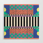 Memphis pattern 108 - 80s / 90s Retro Wood Wall Art Gallery Image 1