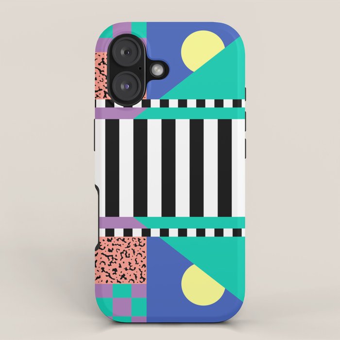 Memphis pattern 108 - 80s / 90s Retro iPhone Case Gallery Image 1