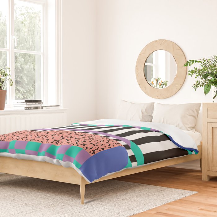 Memphis pattern 108 - 80s / 90s Retro Duvet Cover Gallery Image 2