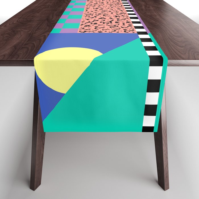 Memphis pattern 108 - 80s / 90s Retro Table Runner Gallery Image 1