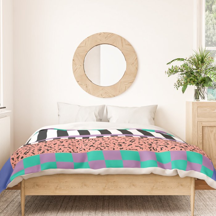 Memphis pattern 108 - 80s / 90s Retro Duvet Cover Gallery Image 3