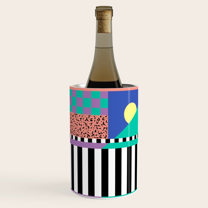 Memphis pattern 108 - 80s / 90s Retro Wine Chiller Gallery Image 3