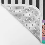 Memphis pattern 108 - 80s / 90s Retro Bath Mat Gallery Image 2
