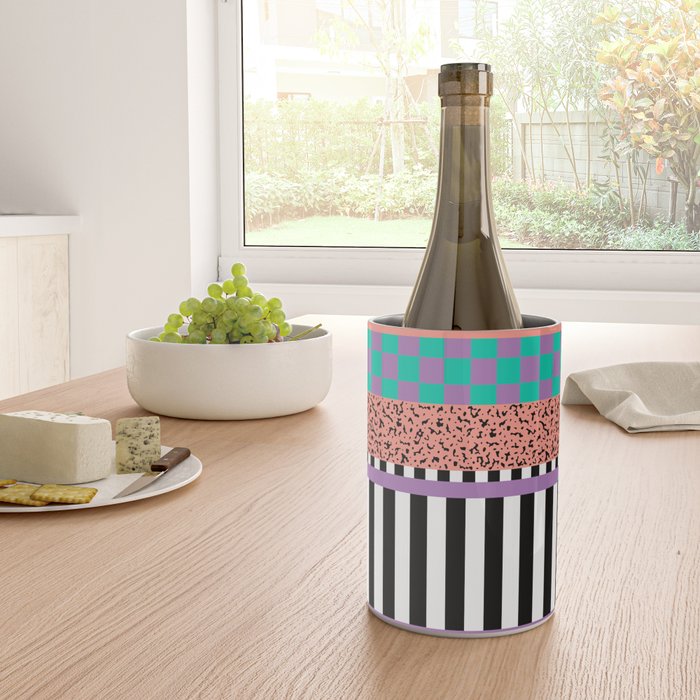 Memphis pattern 108 - 80s / 90s Retro Wine Chiller Gallery Image 4