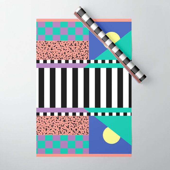 Memphis pattern 108 - 80s / 90s Retro Wrapping Paper Gallery Image 1