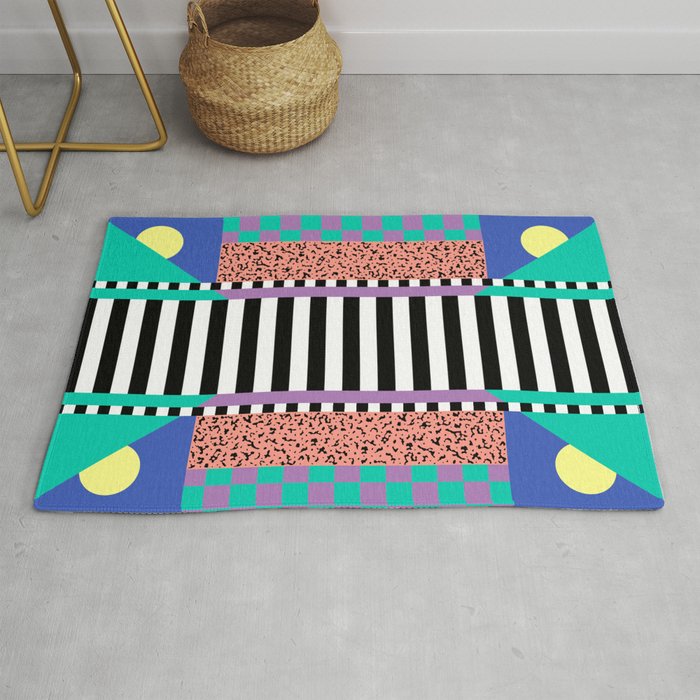 Memphis pattern 108 - 80s / 90s Retro Rug Gallery Image 1