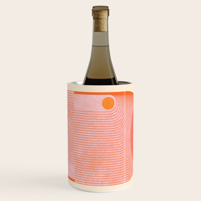 Abstraction_SUN_SUMMER_RED_HOT_SHINE_POP_ART_0322M Wine Chiller Gallery Image 2