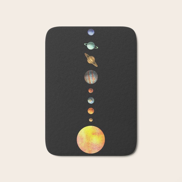 The Solar System  Bath Mat Gallery Image 1
