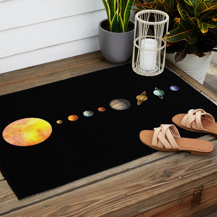 The Solar System  Outdoor Rug Gallery Image 2