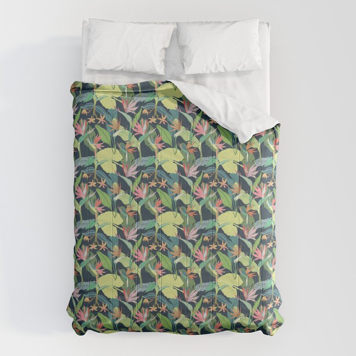 Tropical Bird of Paradise Comforter Gallery Image 1