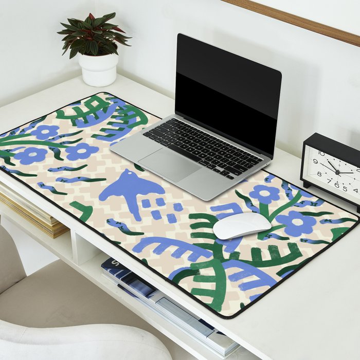 Coconut Spring Blossom, Nuts Desk Mat Gallery Image 2