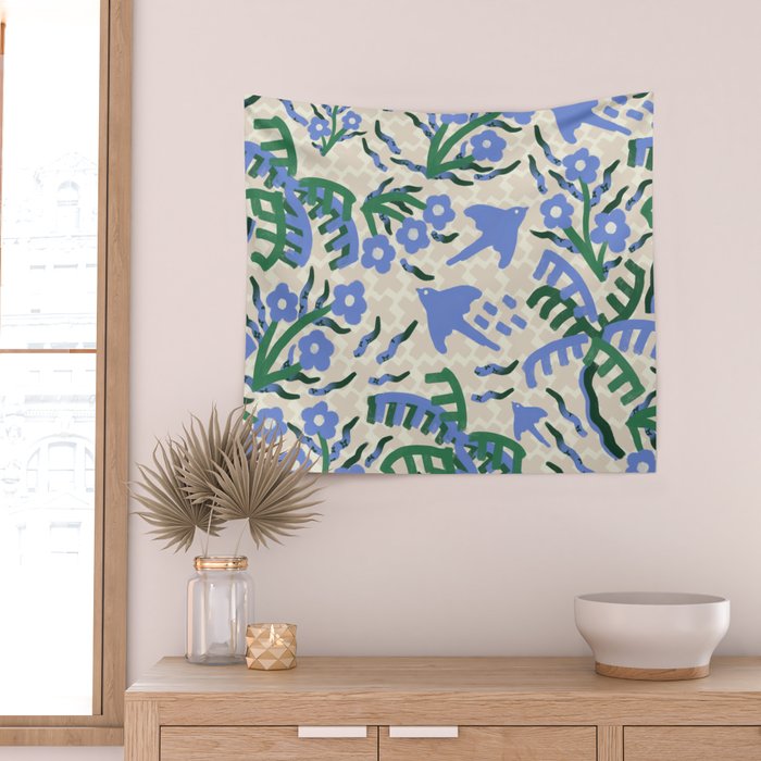 Coconut Spring Blossom, Nuts Wall Tapestry Gallery Image 2