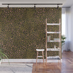 Leopard Spots Olive Wall Mural Gallery Image 1