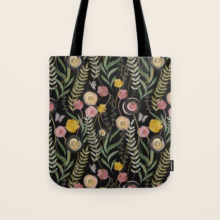Meadow Noir Tote Bag Gallery Image 1