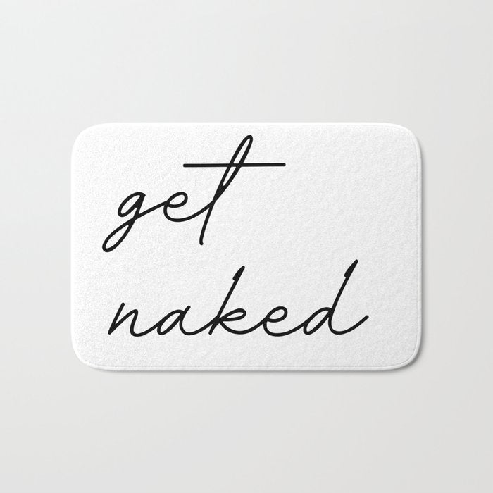 get naked Bath Mat Gallery Image 1