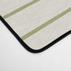 Minimal Line Curvature LXXXVII Creme & Green Mid Century Modern Arch Abstract Desk Mat Gallery Image 4