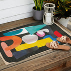 Abstract Modern Art 27 Outdoor Rug Gallery Image 2