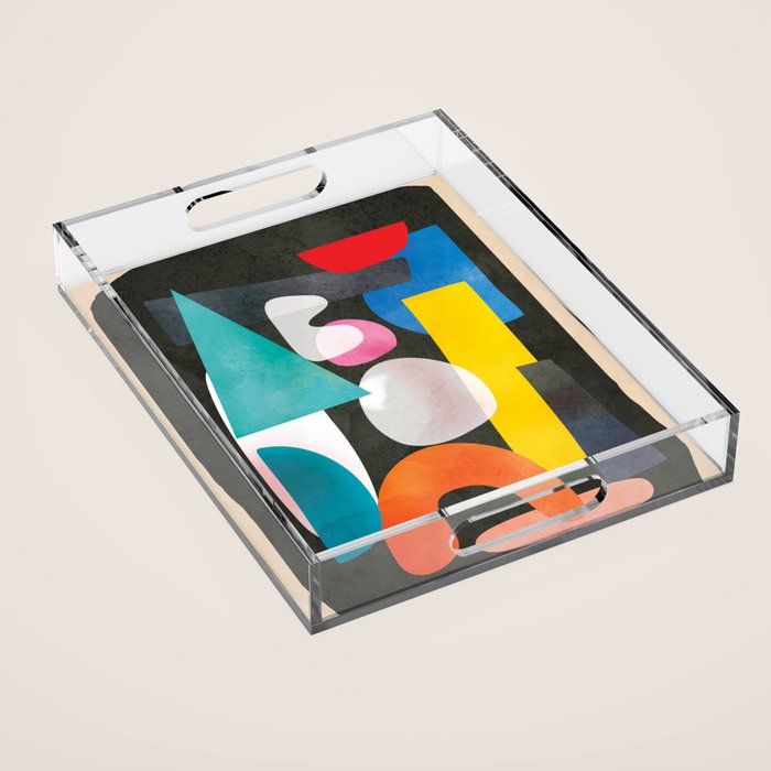 Abstract Modern Art 27 Acrylic Tray Gallery Image 1
