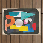 Abstract Modern Art 27 Outdoor Rug Gallery Image 1