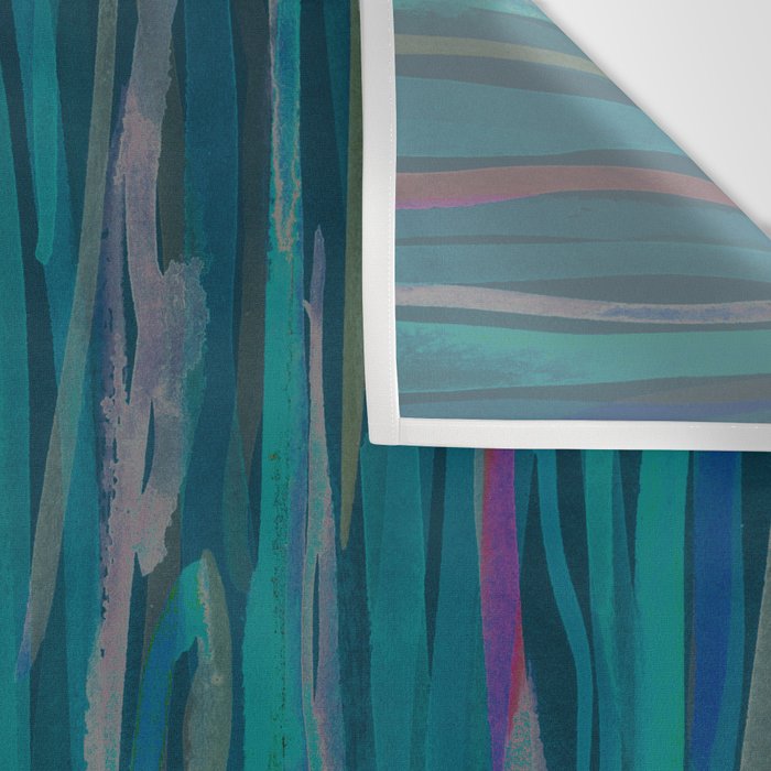 Deep Blue Sea - Ocean watercolor abstract painting Wall Tapestry Gallery Image 3