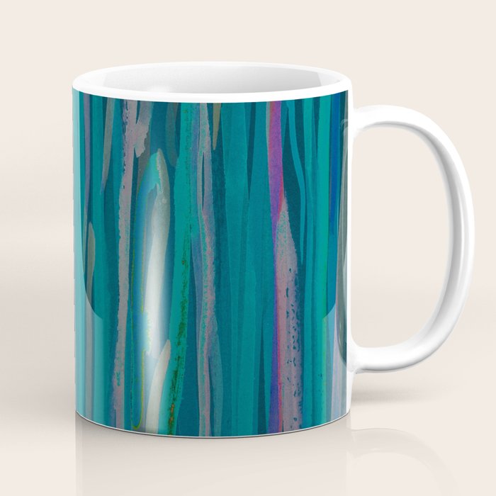 Deep Blue Sea - Ocean watercolor abstract painting Coffee Mug Gallery Image 1