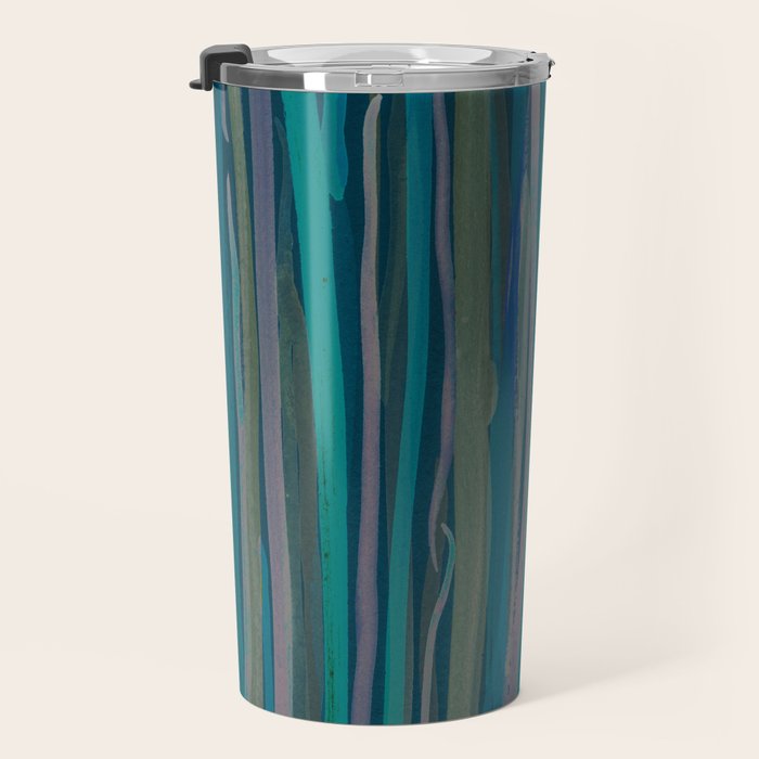Deep Blue Sea - Ocean watercolor abstract painting Travel Mug Gallery Image 3
