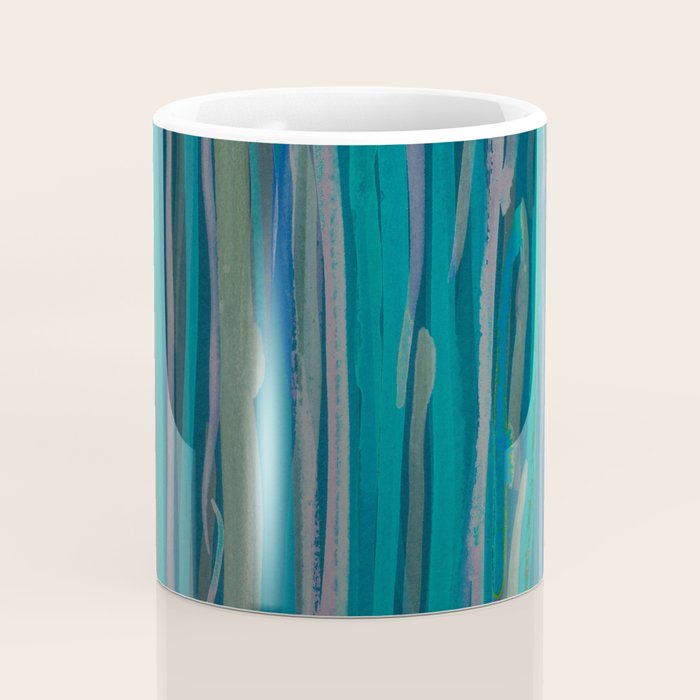Deep Blue Sea - Ocean watercolor abstract painting Coffee Mug Gallery Image 4