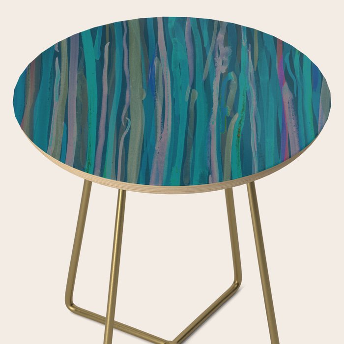 Deep Blue Sea - Ocean watercolor abstract painting Side Table Gallery Image 2