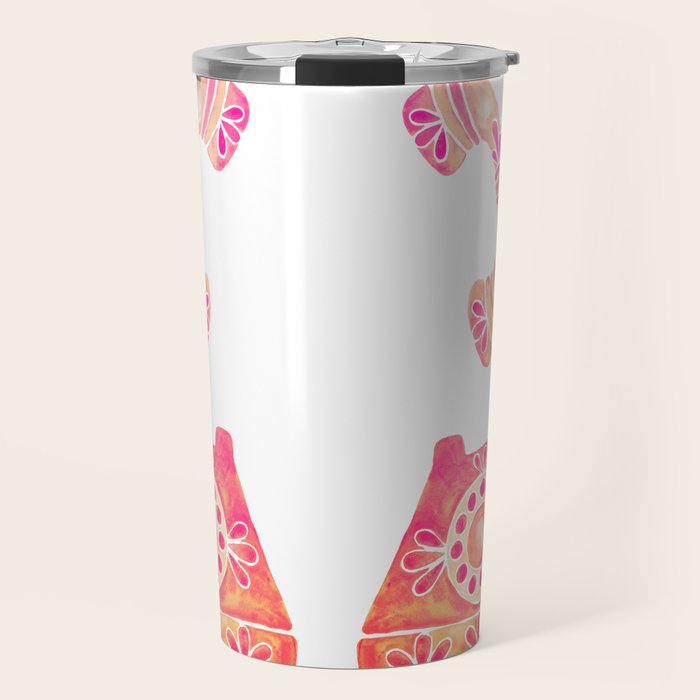 Vintage Rotary Phone - Peach Palette Travel Mug Gallery Image 1