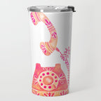 Vintage Rotary Phone - Peach Palette Travel Mug Gallery Image 2