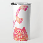 Vintage Rotary Phone - Peach Palette Travel Mug Gallery Image 3