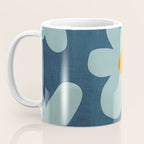 Sky Blue Orange Flowers Minimalist Artwork Coffee Mug Gallery Image 3