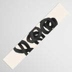 Minimalist Black Knot Abstract Art on Neutral Background Table Runner Gallery Image 3
