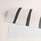 Minimalist Black Knot Abstract Art on Neutral Background Wrapping Paper Gallery Image 2