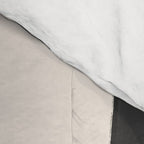 Minimalist Black Knot Abstract Art on Neutral Background Comforter Gallery Image 4