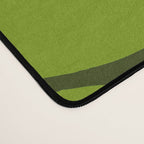 Large Green Retro Flowers - Green Petals on Dark Green Background #decor #society6 #buyart Desk Mat Gallery Image 4