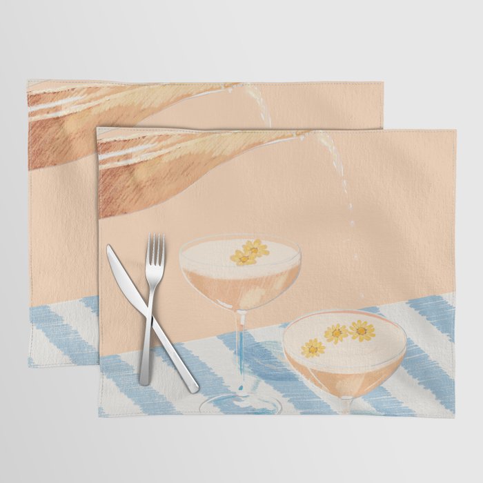 summer wine time illustartion  Placemat Gallery Image 1