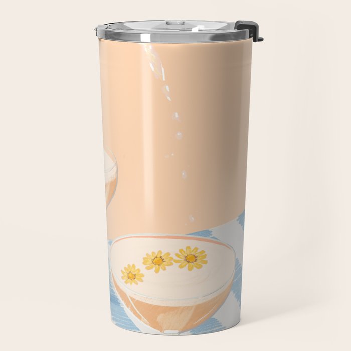 summer wine time illustartion  Travel Mug Gallery Image 2