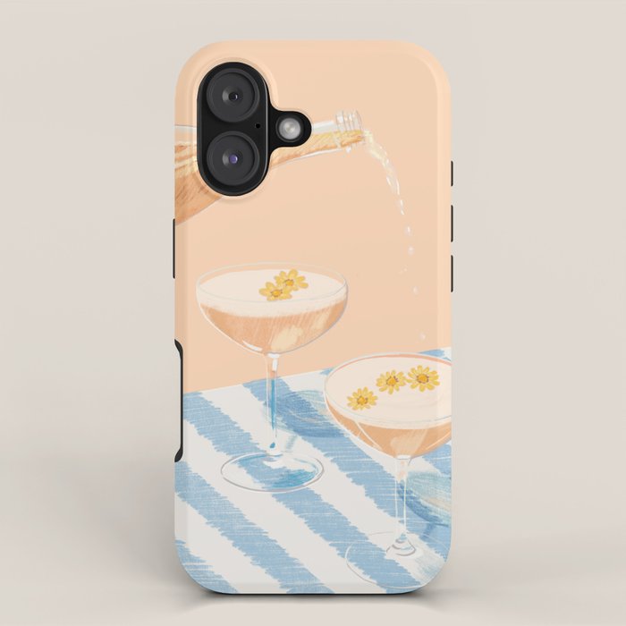 summer wine time illustartion  iPhone Case Gallery Image 1