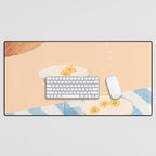 summer wine time illustartion  Desk Mat Gallery Image 1