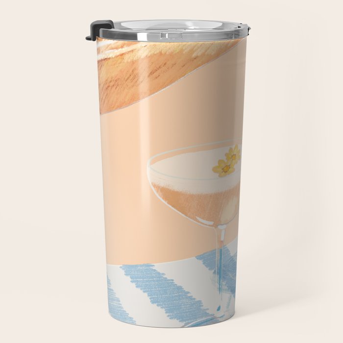 summer wine time illustartion  Travel Mug Gallery Image 3