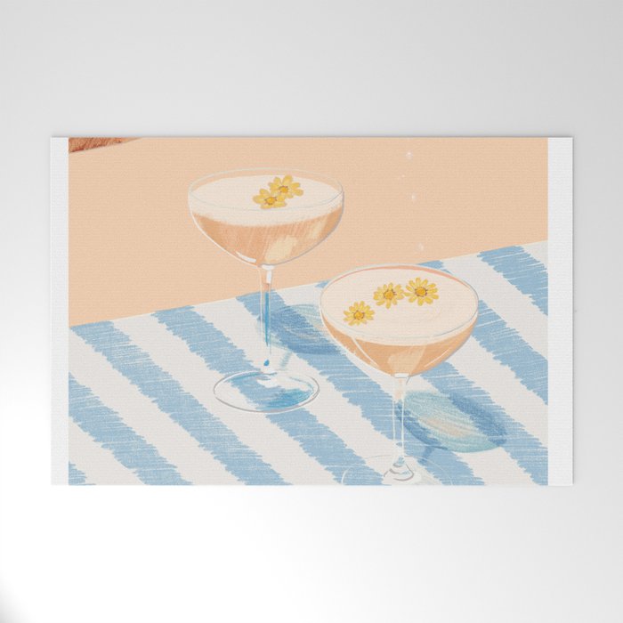 summer wine time illustartion  Welcome Mat Gallery Image 1
