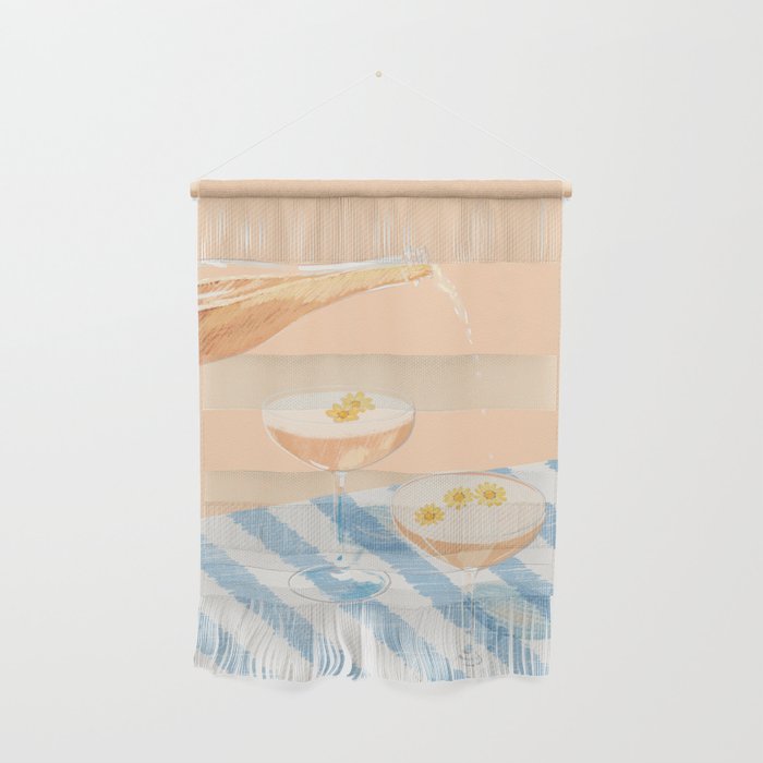summer wine time illustartion  Wall Hanging Gallery Image 1