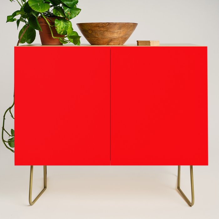 NOW BRIGHT RED SOLID COLOR Credenza Gallery Image 1