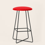 NOW BRIGHT RED SOLID COLOR Stool Gallery Image 1