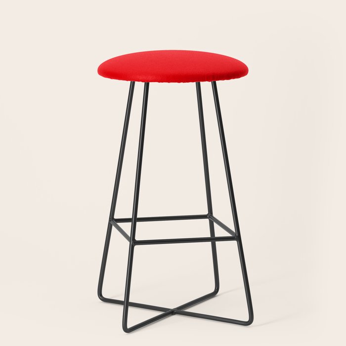 NOW BRIGHT RED SOLID COLOR Stool Gallery Image 1